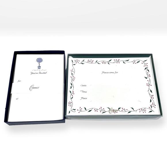 90s CRANE Vintage Sets of Blank Invitations - Picture 1 of 8